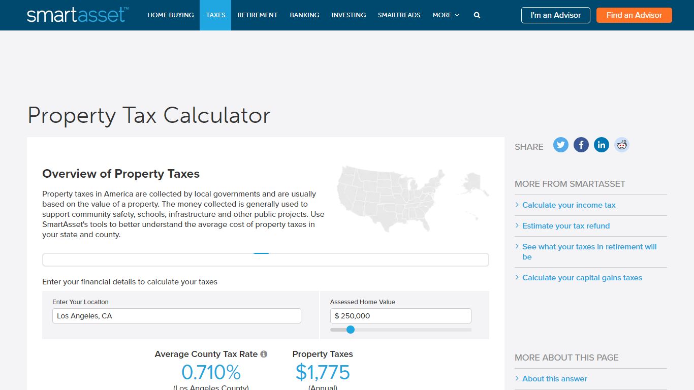 Property Tax Calculator - SmartAsset