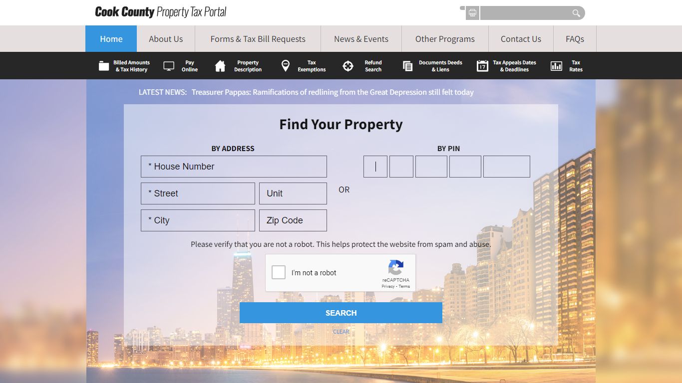 Cook County Property Tax Portal